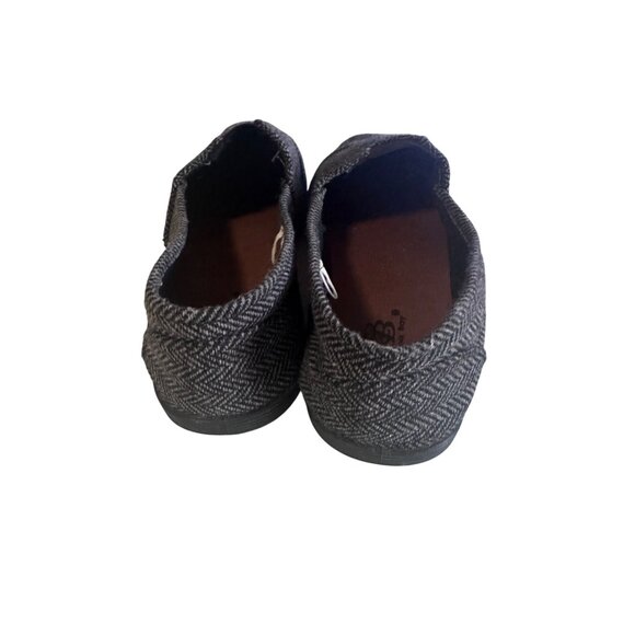 Carolina Bay gray and black herringbone flats loafers size 11 - Picture 6 of 6